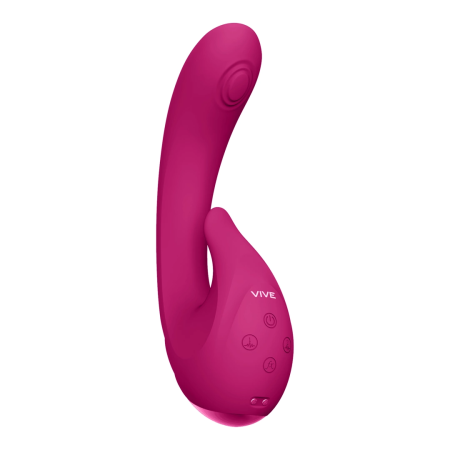 VIVE Miki Pulse Wave Triple Motor Pink Intimate Device Silicone