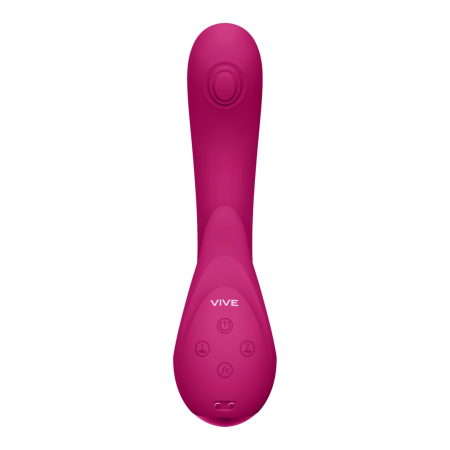 VIVE Miki Pulse Wave Triple Motor Pink Intimate Device Silicone