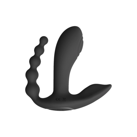 Kata Pulse Wave Dual Motor Vibrator with Remote Control, Black