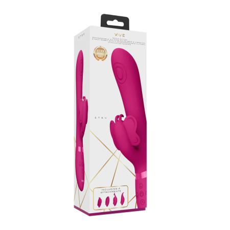 Etsu Pulse Wave G-Spot Rabbit Multi-Function Intimate Device Pink
