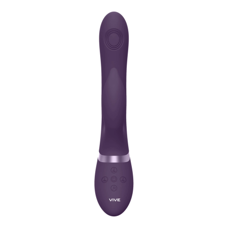 Aimi Pulse Wave Vibrating Dual Motor Model - Purple Silicone, Waterproof