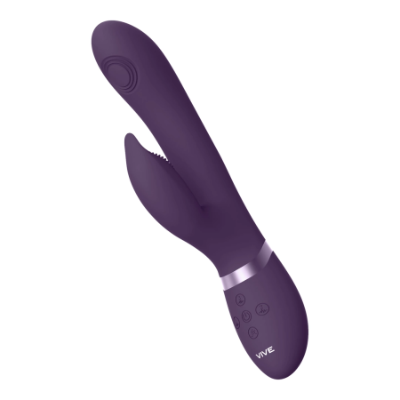 Aimi Pulse Wave Vibrating Dual Motor Model - Purple Silicone, Waterproof