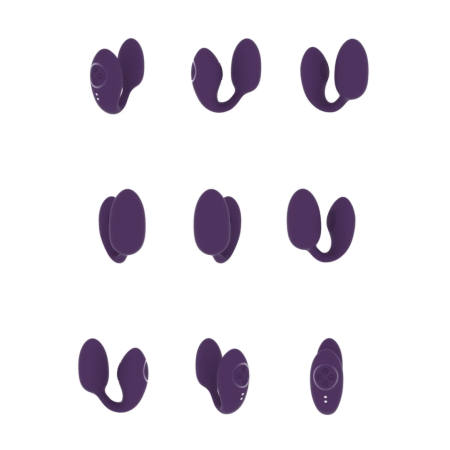 Aika Pulse Wave Dual Motor Wireless Love Egg Purple - Adjustable Intensity