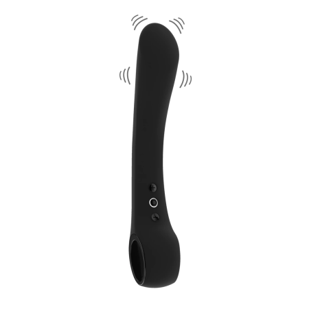 Vive Ombra Flexible Vibrating Device Black - Bendable, Rechargeable, Silicone