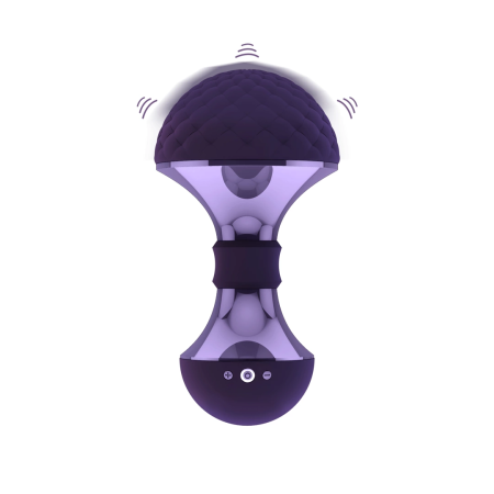 Vive Enoki Flexible Massager Purple - Rechargeable Silicone Model