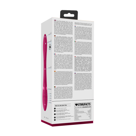 Shots Mira Pink Multi-Function Spinning System Silicone Device