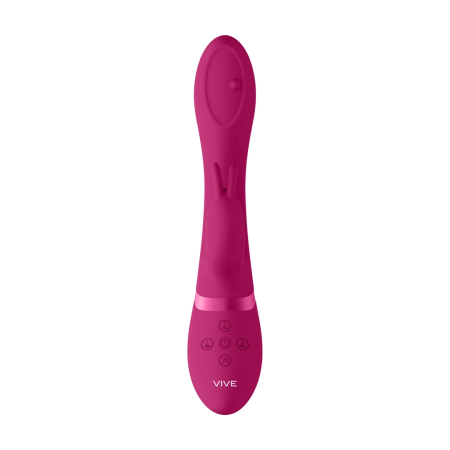 Shots Mira Pink Multi-Function Spinning System Silicone Device