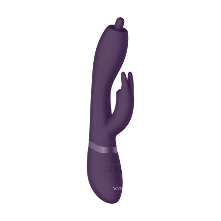 Nilo Pinpoint Rotating Rabbit Model Purple - 3-Motor, Waterproof, Medical-Grade Silicone