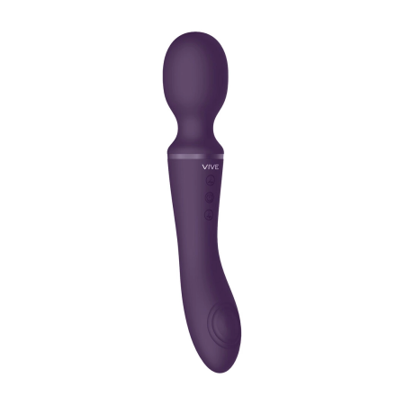 Enora Dual-Ended Wand Massager Purple Medical-Grade Silicone IPX7