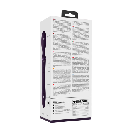 Enora Dual-Ended Wand Massager Purple Medical-Grade Silicone IPX7