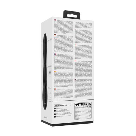 Rocks-Off Kyra Pulse Dual-Ended Wand Vibrator Black Silicone IPX7