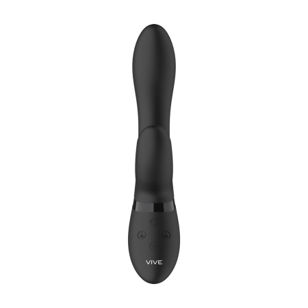 Rocks-Off Kyra Pulse Dual-Ended Wand Vibrator Black Silicone IPX7