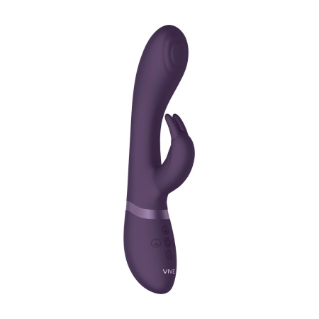 Cato Pulse G-Spot Rabbit Vibrator Purple, 3 Motors, Medical Silicone