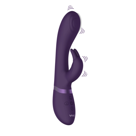 Cato Pulse G-Spot Rabbit Vibrator Purple, 3 Motors, Medical Silicone