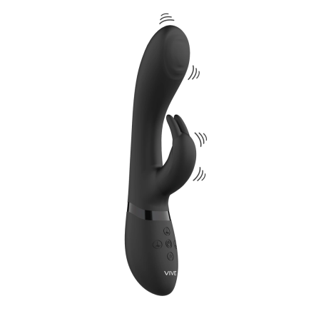 Cato Pulse G-spot Dual Action Device Black - 3-Motor Silicone System