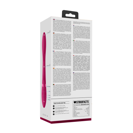 Zosia PulseWave Dual-Motor Wand Pink Medical Silicone IPX7