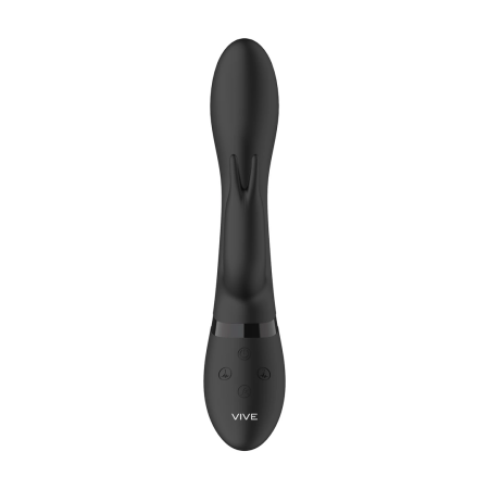 Zosia Dual-Ended Wand Vibrator Black - Silicone, Magnetic USB, 10 Modes