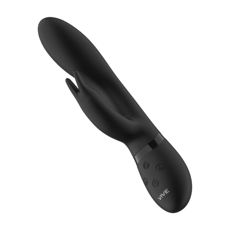 Zosia Dual-Ended Wand Vibrator Black - Silicone, Magnetic USB, 10 Modes