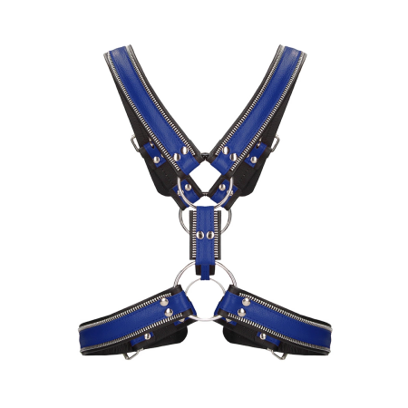 Z Series Scottish Harness S/M by ZADO - Adjustable Leather with Steel Zippers