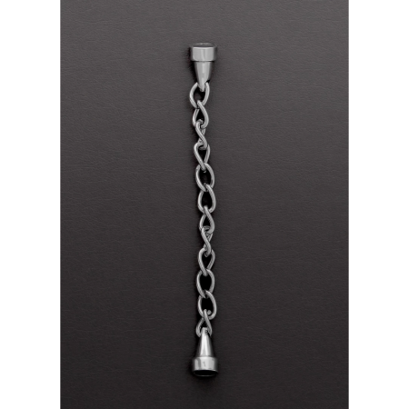 Shots Mini Magnetic Pincher - Discreet Intimate Chain Clamp, Silver