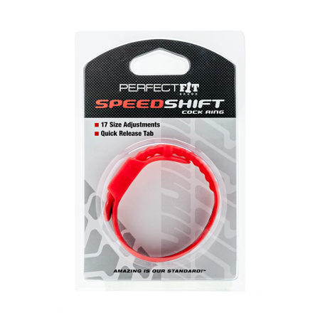 Perfect Fit Speed Shift Adjustable Intimate Ring - Universal Fit, Red