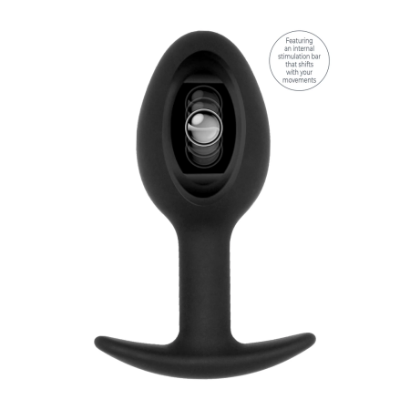 SONO No.89 Silicone Plug with Kinetic Ball, 8.3 cm, Black