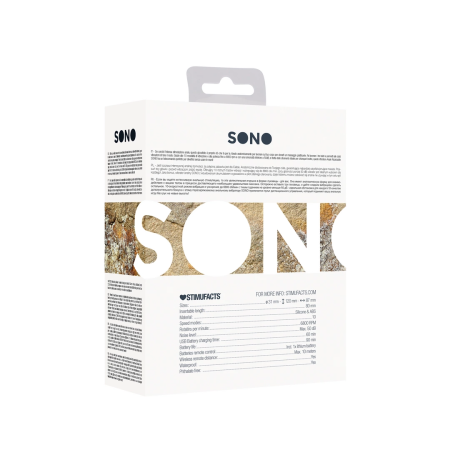 SONO No.78 Rechargeable Intimate Device with Remote Control, Black