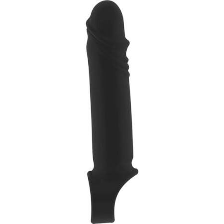 Shots No.31 Extension Sleeve Black 2.5cm Length Enhancer TPE