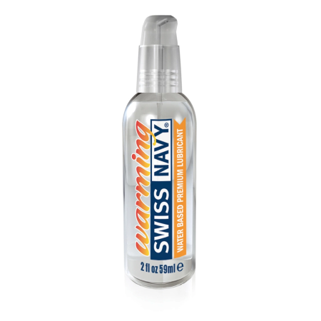 Swiss Navy Premium Water-Based Warming Lubricant 59ml Leak-Proof Bottle