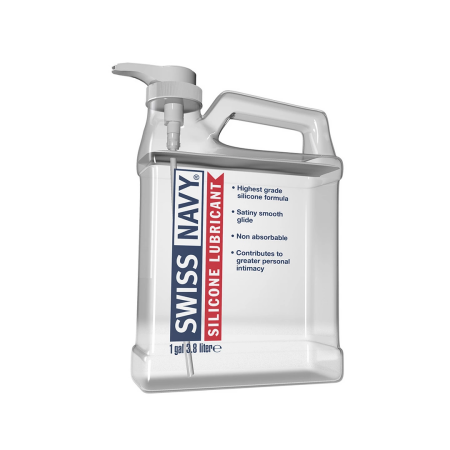 Swiss Navy Silicone-Based Lubricant 3785ml Leak-Proof Pump Bottle