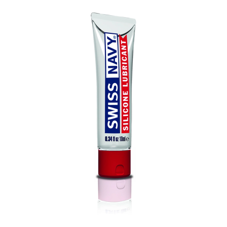 Swiss Navy Silicone-Based Lubricant 10ml Travel Size Leak-Proof Pump