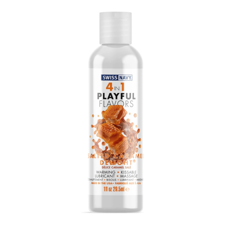 Swiss Navy Salted Caramel Flavored 4-in-1 Intimate Gel 30ml