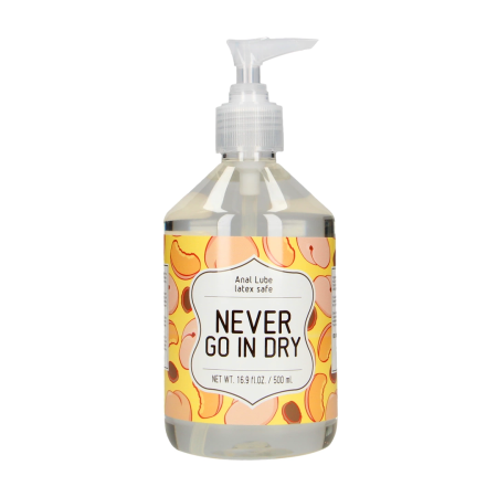Never Go In Dry Waterbased Anal Lubricant 500 ml - Gentle Formula