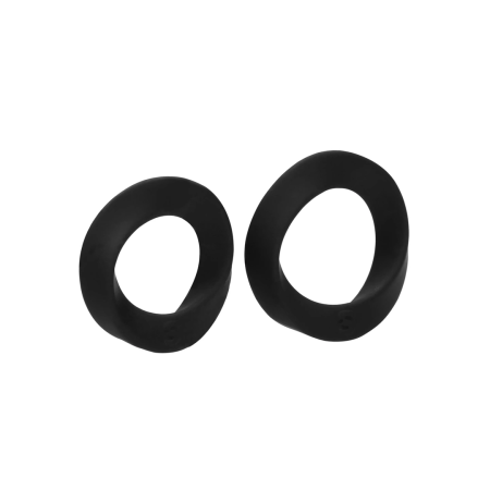 Loving Joy Endless Silicone Support Ring Set Large & Medium Black