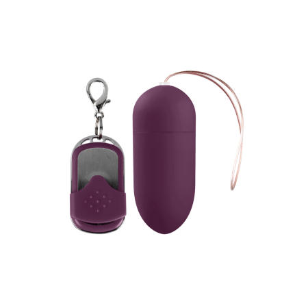 Senza Vibrating Egg L Purple - 10-Mode Wireless Remote System