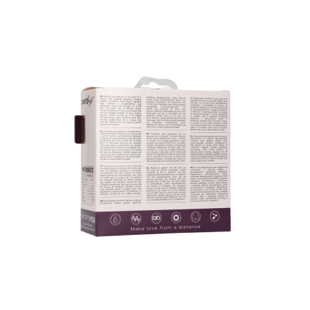 Senza Vibrating Egg L Purple - 10-Mode Wireless Remote System