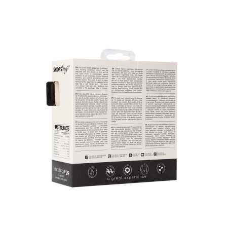 Sinner Gear Vibrating Egg 10-Speed Black - Velvet Touch Intimate Device