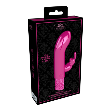 Dazzling F-1 Mini Rabbit Model Rechargeable Silicone Pink