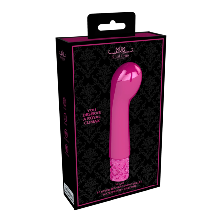 Bijou Rechargeable G-Spot Model - Curved Silicone, Magnetic Charging