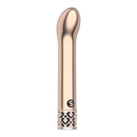 Jewel Shiny G-Spot Vibrator - Metallic Rechargeable Model Slim