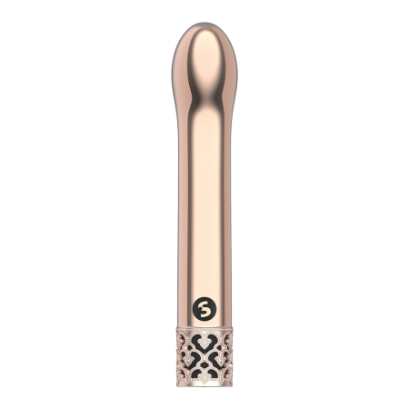 Jewel Shiny G-Spot Vibrator - Metallic Rechargeable Model Slim