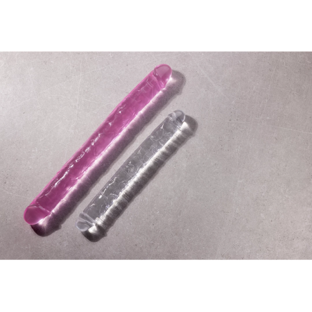 RealRock Crystal Clear Double Ended Model 45cm - Phthalate-Free Design