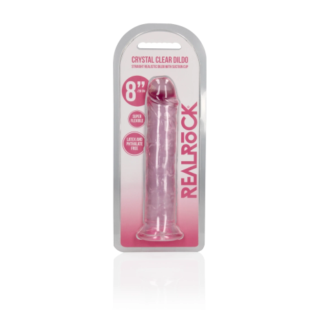 REALROCK Crystal Clear Intimate Model 22 cm with Suction Cup Transparent