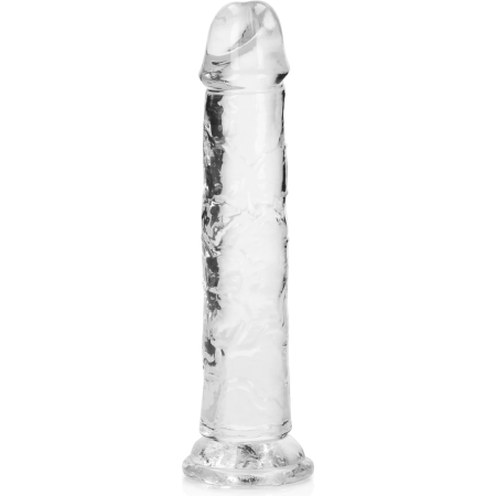RealRock Crystal Clear 7'' Intimate Model with Suction Base, Transparent
