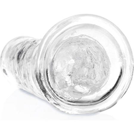 RealRock Crystal Clear 7'' Intimate Model with Suction Base, Transparent
