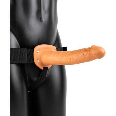 RealRock Vibrating Hollow Strap-On 24.5 cm Adjustable Intimate System