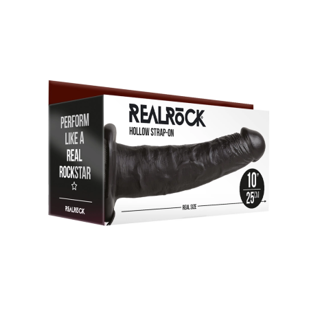 RealRock Hollow Strap-On Model 10, Adjustable, 24.5 cm, Beige
