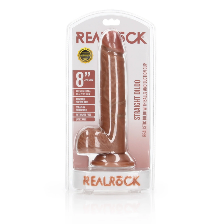 RealRock Model 8 Straight Anatomical Intimate Machine with Suction Cup 20.5cm