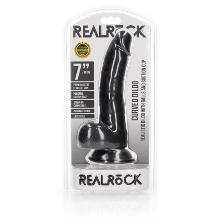 RealRock Curved Intimate Model 18 cm with Suction Cup & Textured Surface