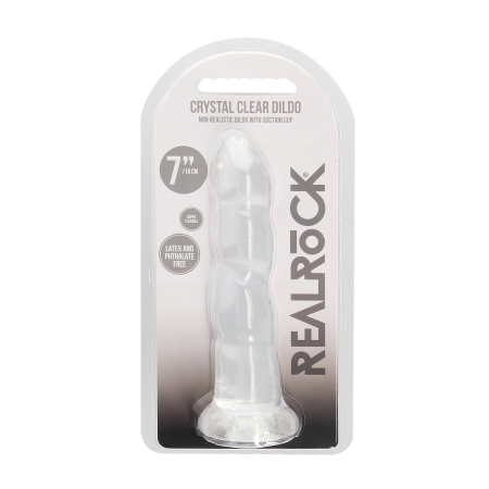 RealRock Crystal Clear Intimate Model 17 cm with Suction Cup Base